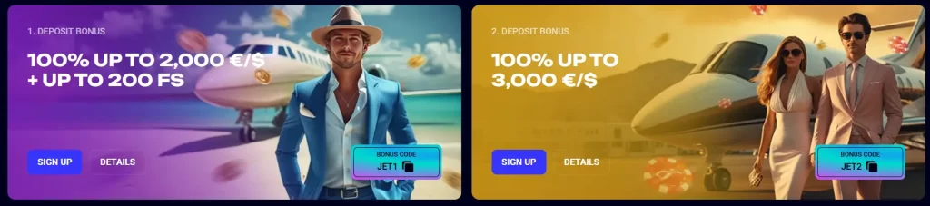Promotions at Jet 4 Bet